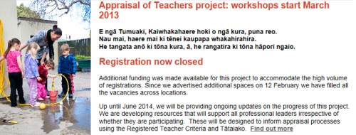 NZ Teachers Council - home page feature panel