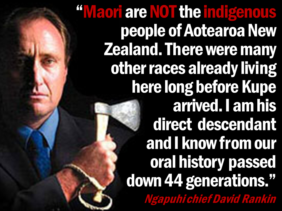 David Rankin - Maori not indigenous
