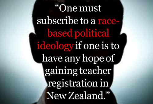Teacher training - One must subscribe to a race-based political ideology...